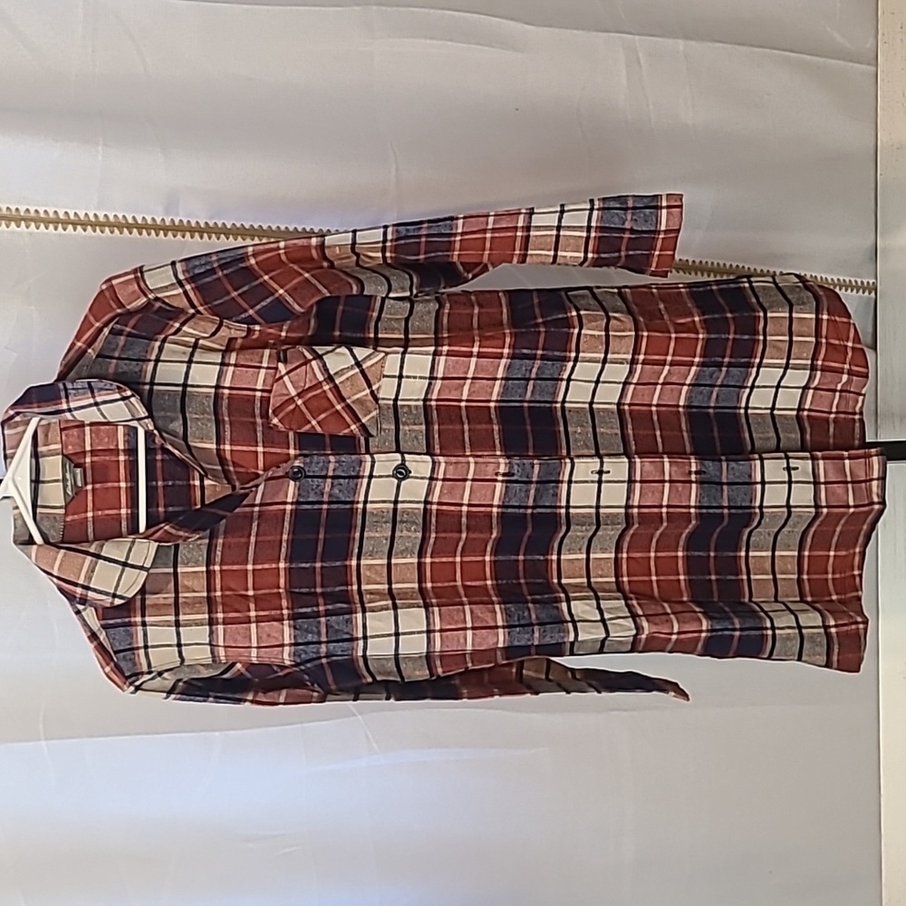 Eddie Bauer Flannel Nightshirt Dress Pajama Size Small